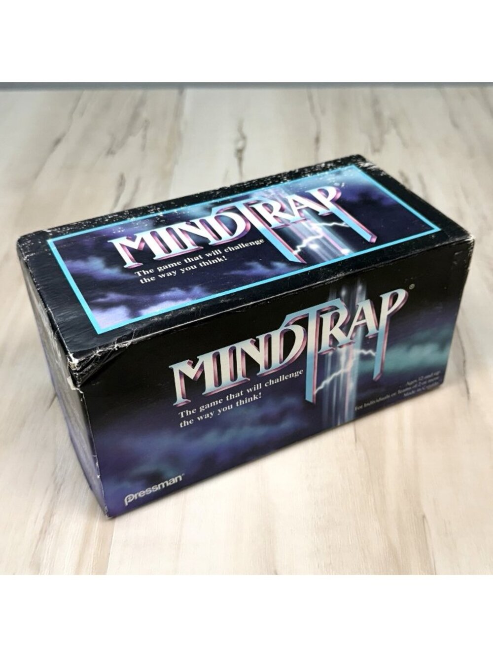 VTG 1996 Pressman MINDTRAP Puzzle Riddle Board Game #3600 Ages 12+ COMPLETE